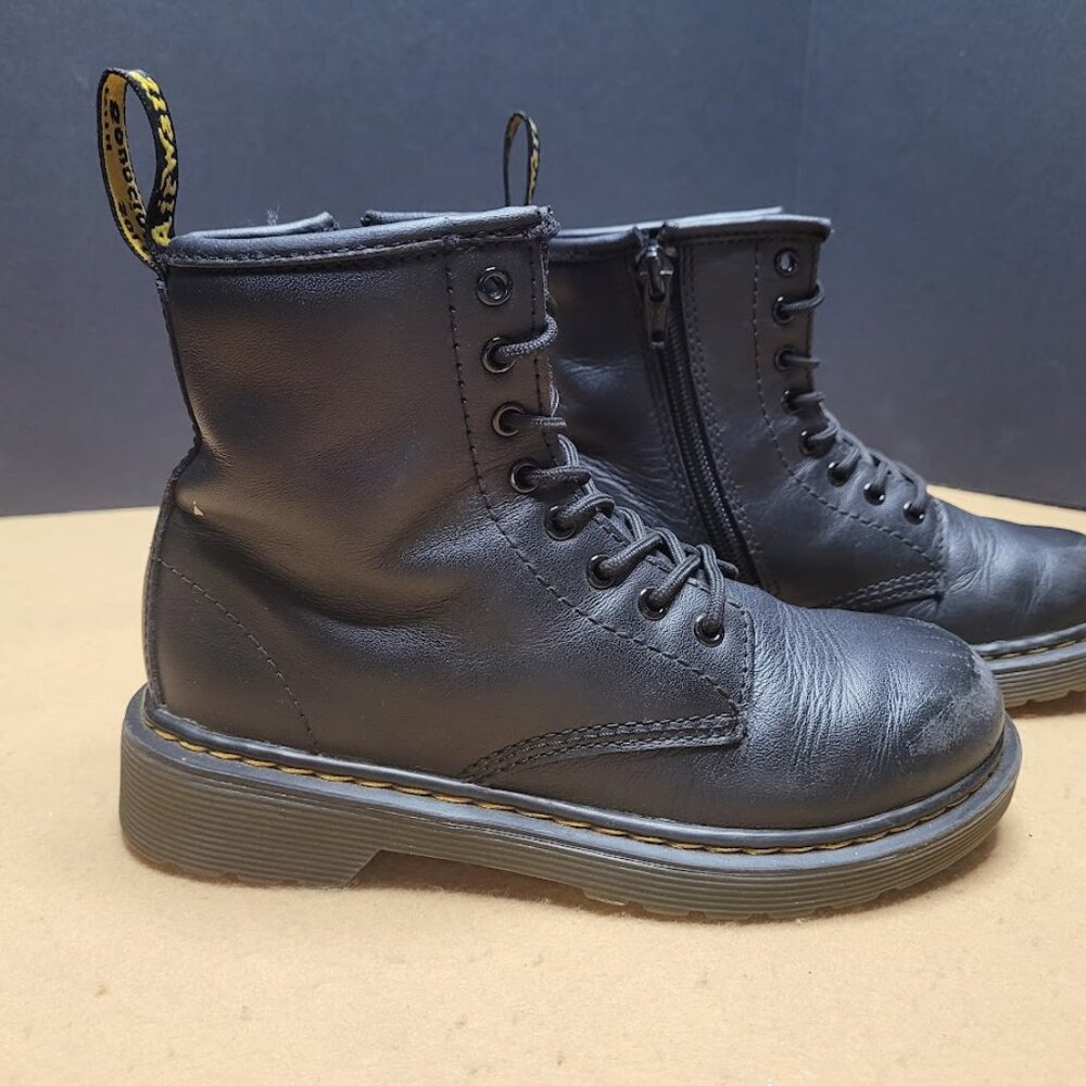 Dr. Martens Junior 1460J Softy T Leather Lace Up Boots Youth Sz 1 - Picture 7 of 11